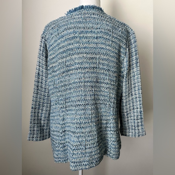 NIC+ZOE ‘Under The Sea’ Tweed Jacket Women’s Size XL - Picture 6 of 10